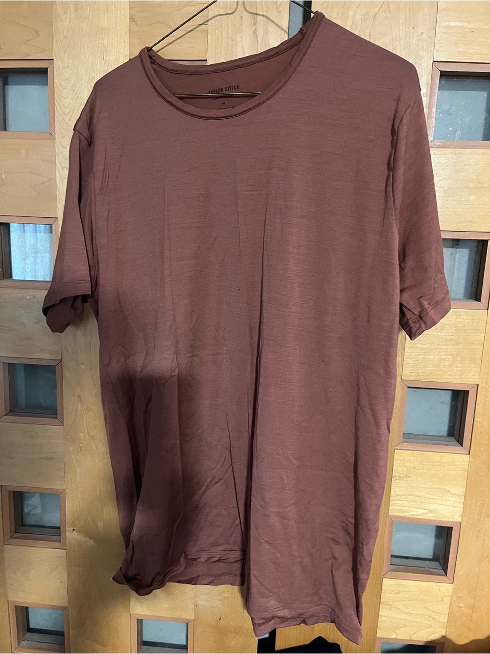 Taylor Stitch Lightweight Merino Crewneck in Dusty Rose, 44